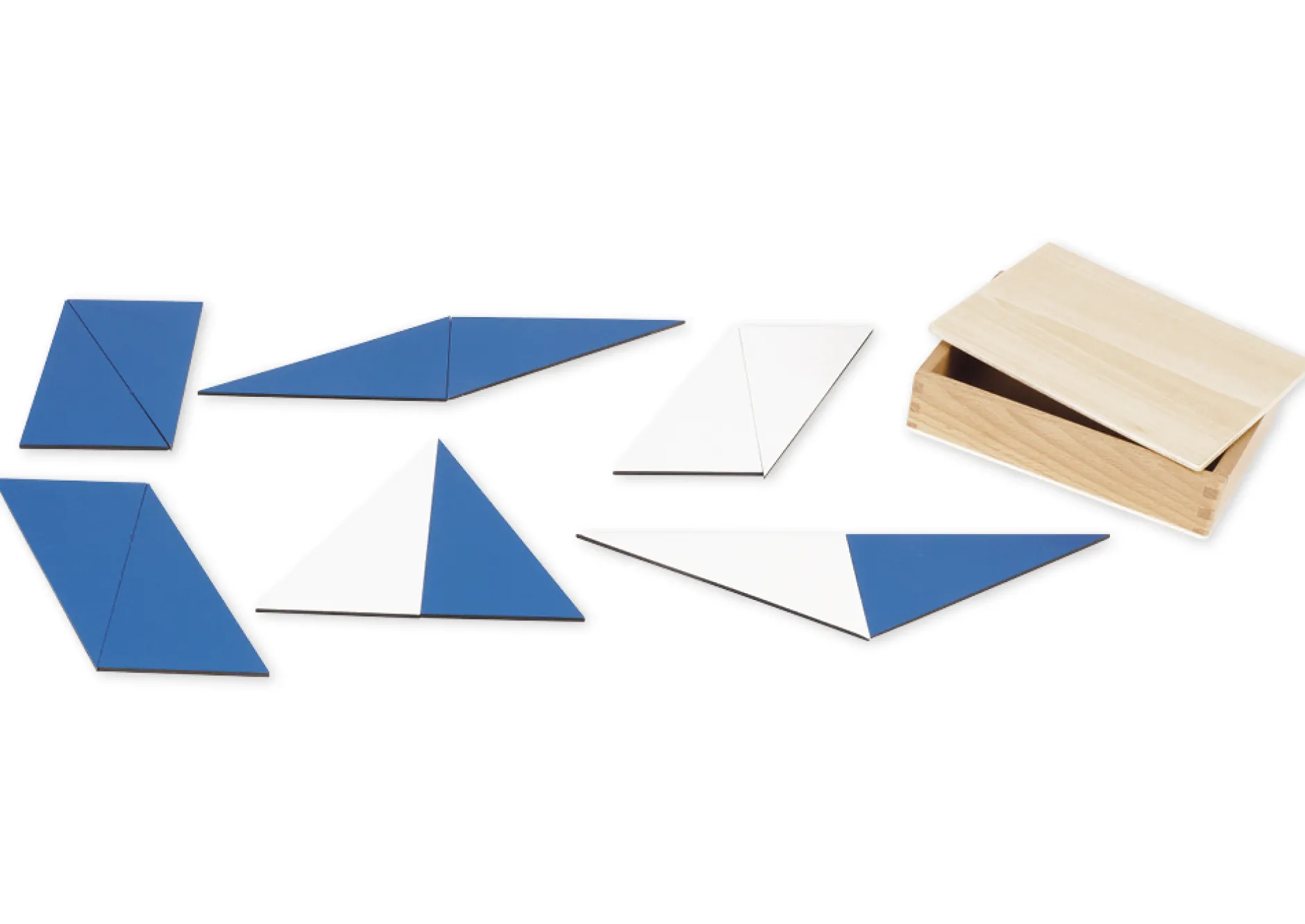 TimeTEX Zwölf Blaue Dreiecke "Montessori Premium"