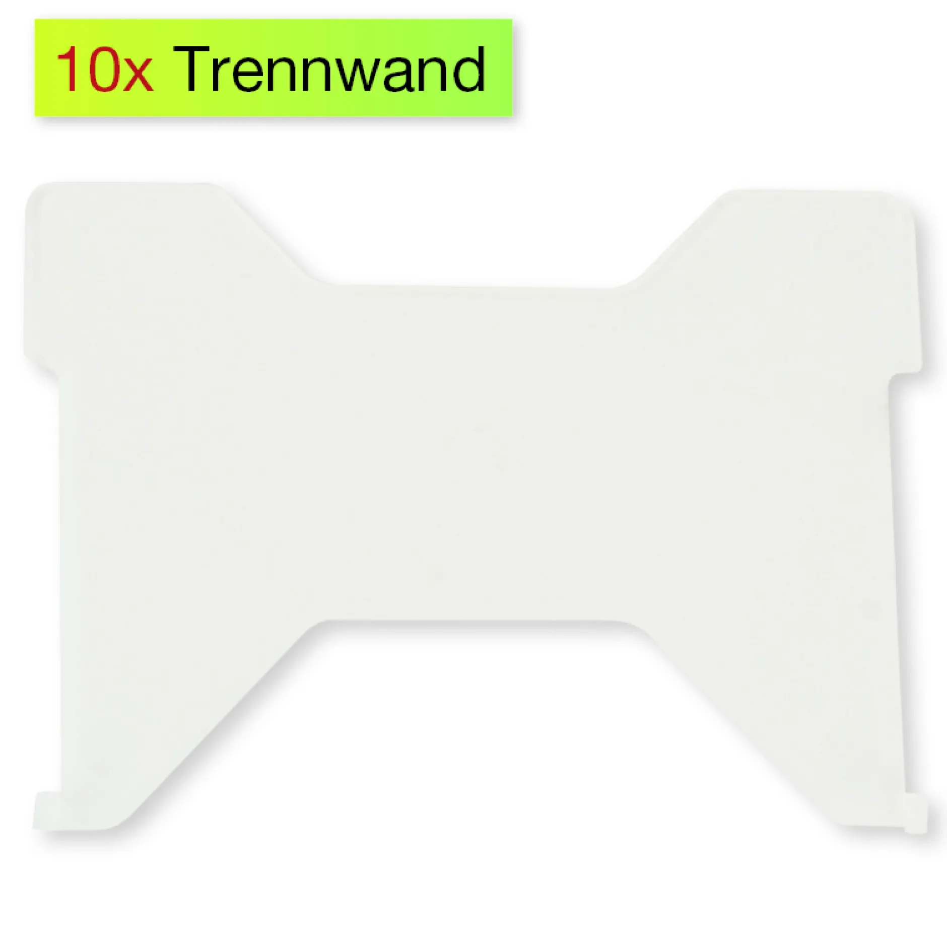 Trenner für Karteikasten Kunststoff A8, 10er Set
