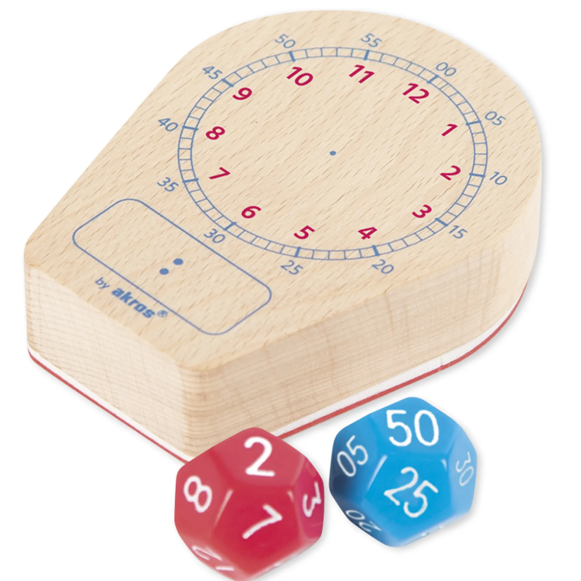 Uhrzeiten-Spiel "Analog/Digital", mit Stempel und Würfeln, 3-tlg.