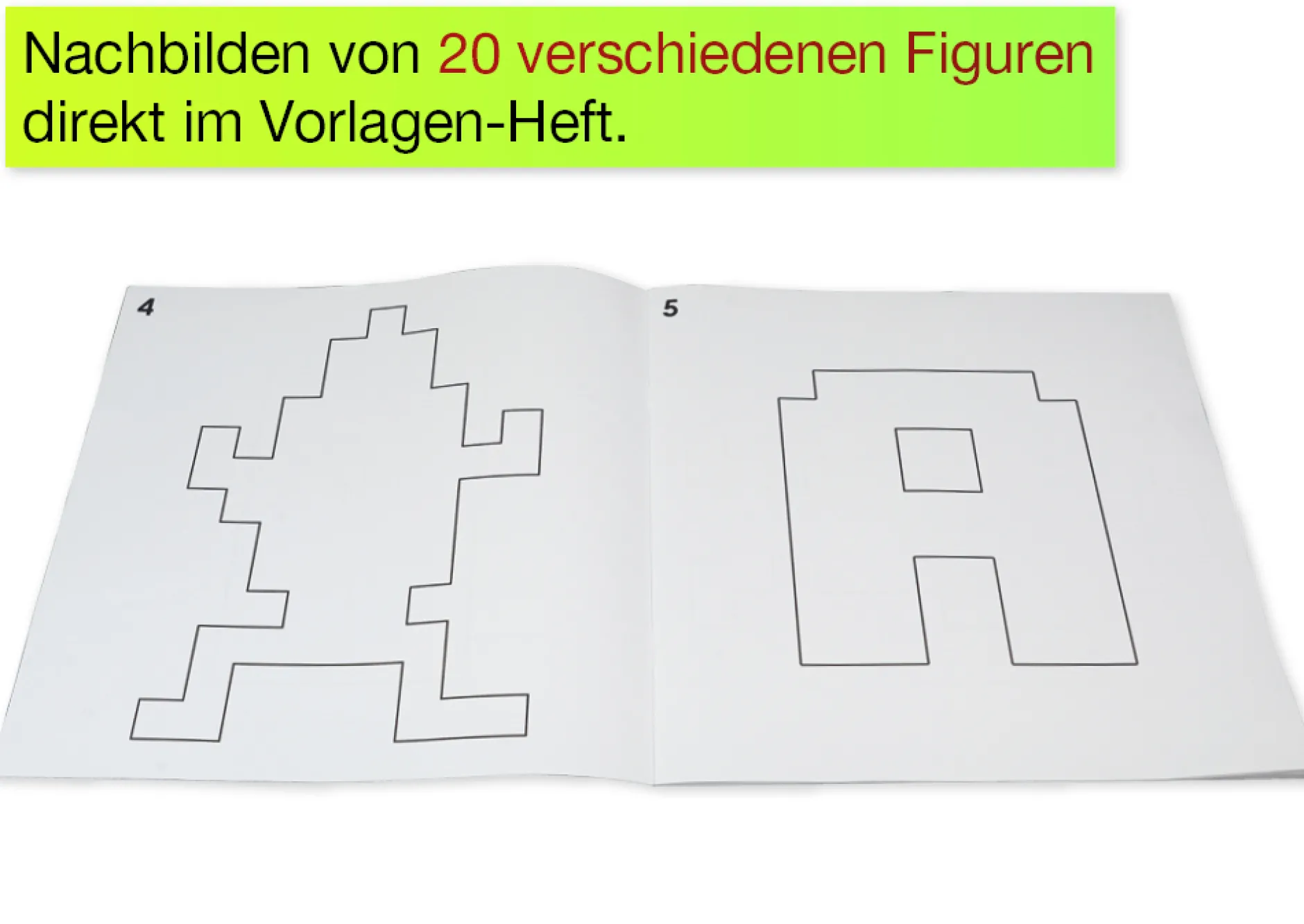 Vorlagen für Pentomino, in Original-Größe
