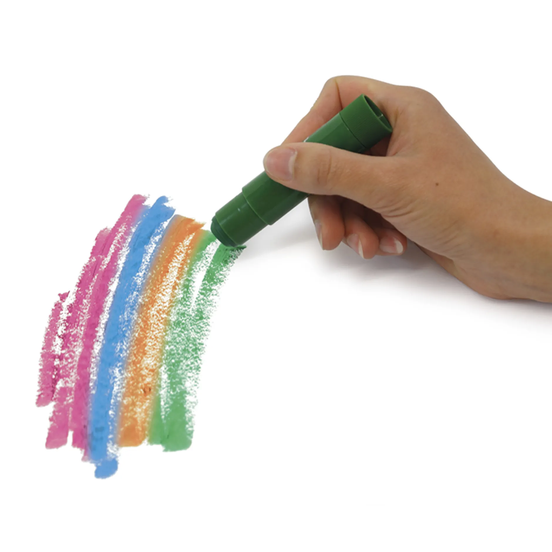 Wachsmal-Sticks 12 Farben als Drehstift