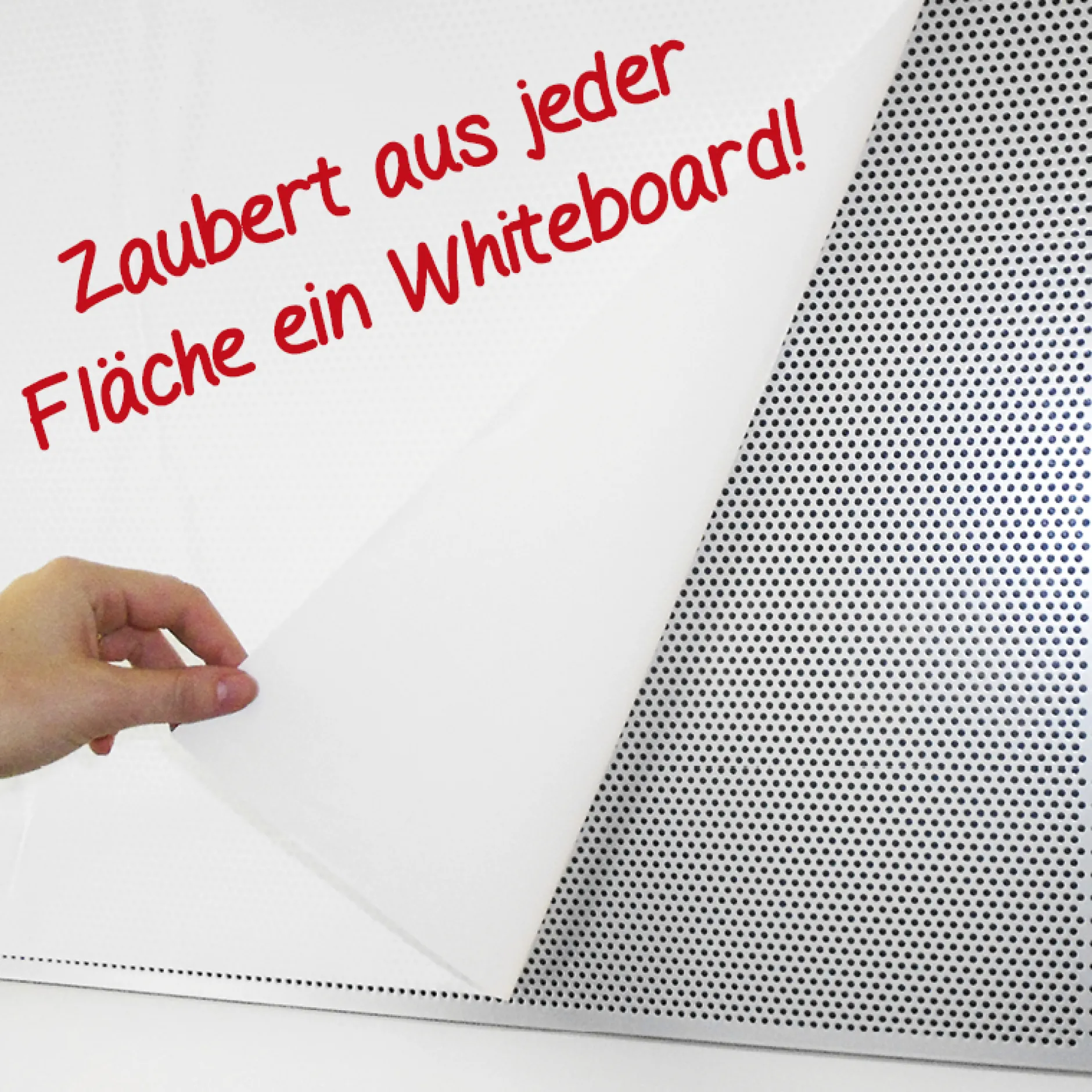 Whiteboard-Folie statisch, 20 m auf Rolle, weiß matt