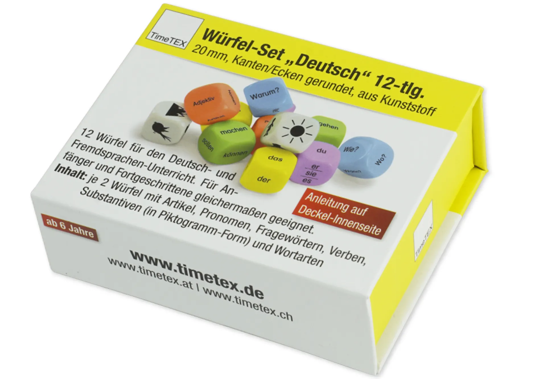 Würfel-Set „Deutsch“ 12-tlg., 20 mm in Box