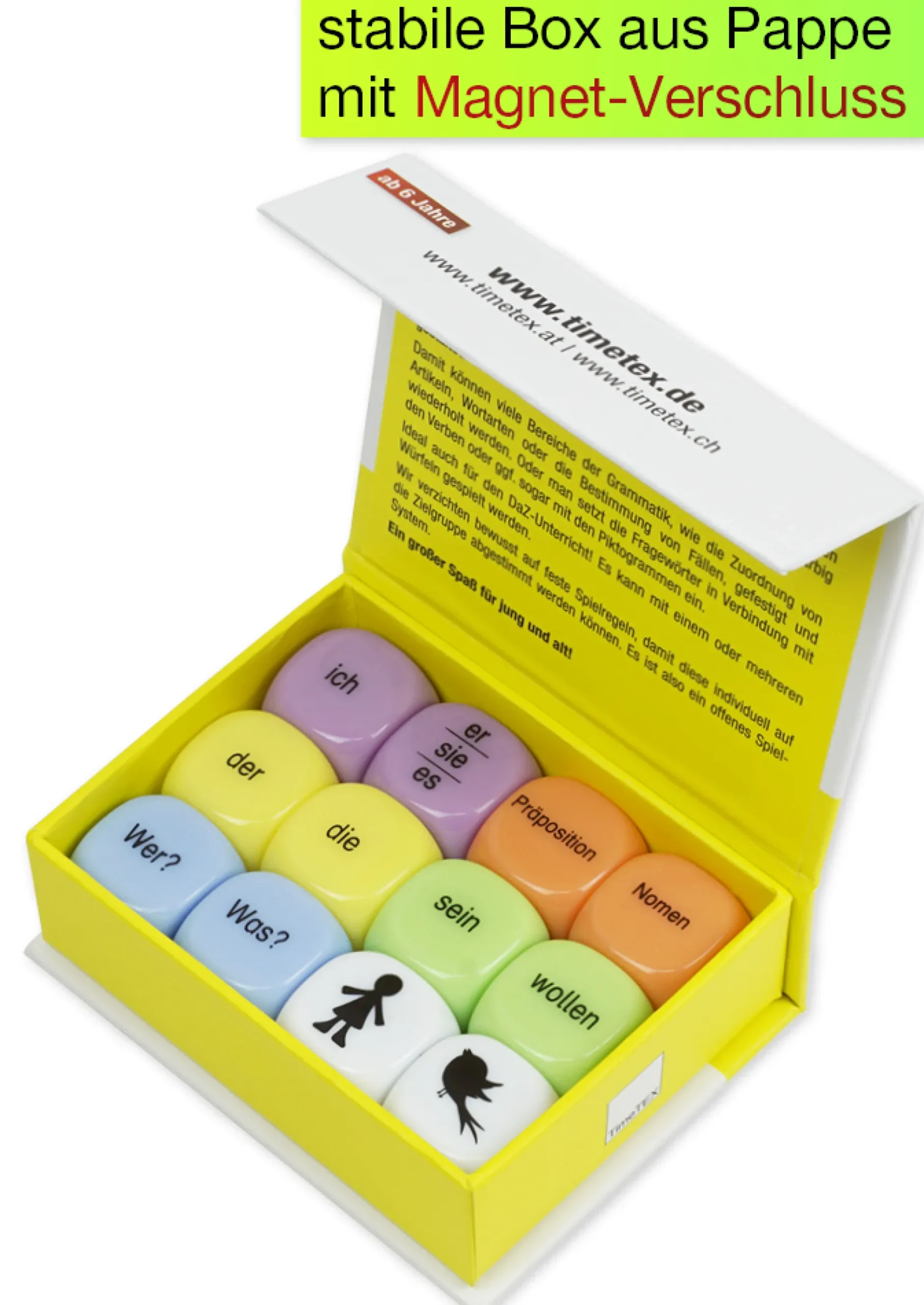 Würfel-Set „Deutsch“ 12-tlg., 20 mm in Box