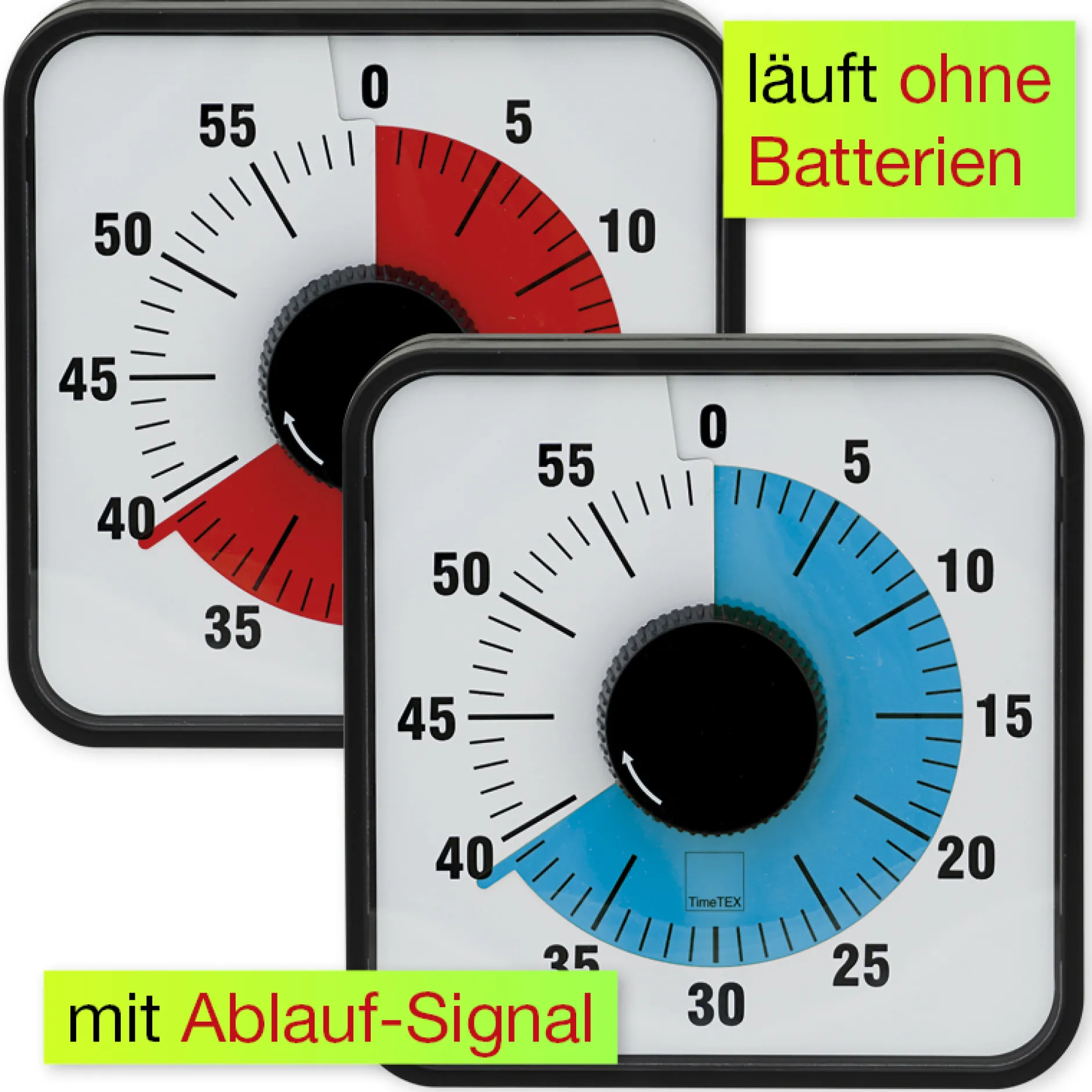 Zeitdauer-Uhr "Automatik" magnetisch, 19x19 cm