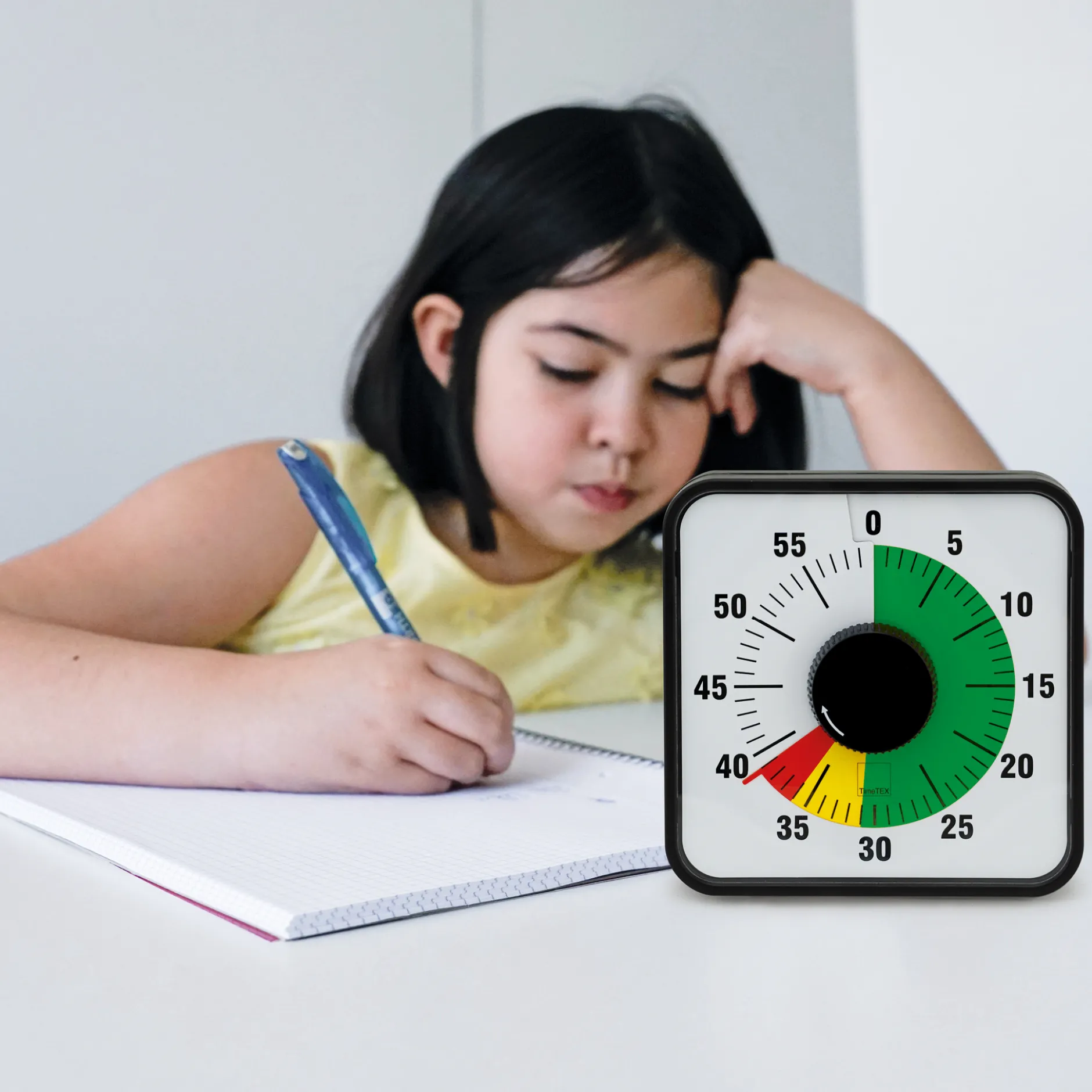 Zeitdauer-Uhr "Automatik" magnetisch, 19x19 cm, mit Ampelscheibe