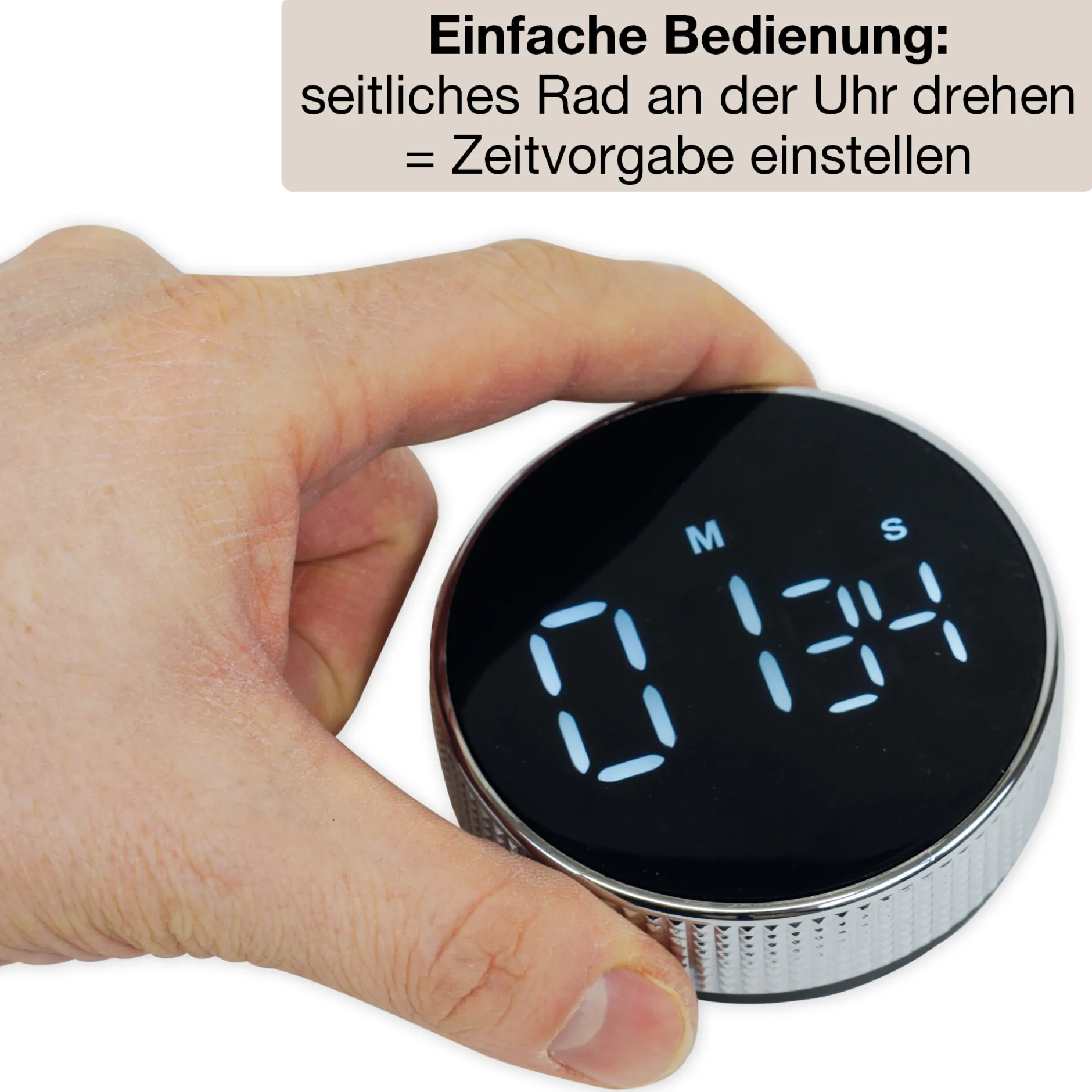 Zeitdauer-Uhr "Digi-Disc" mit Dreh