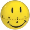 Zeitdauer-Uhr "lachendes Gesicht" gelb, ca. 7 cm ø