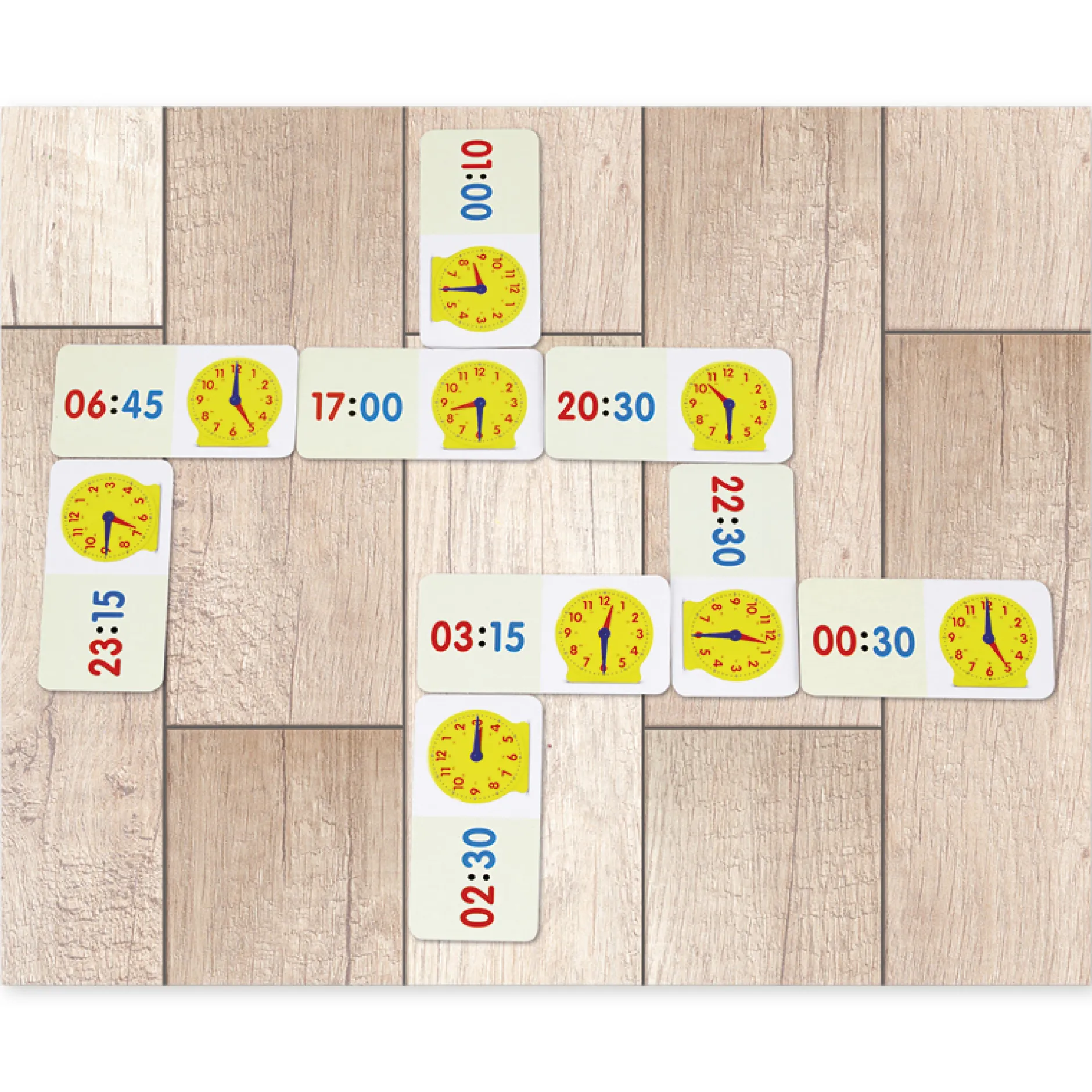 Zeit-Domino 1-24 Uhr, 36-tlg.