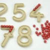 Ziffernsatz 1-10, 7 cm, mit Nut und Kugeln